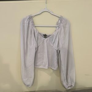 Trendy Gray Princess Blouse